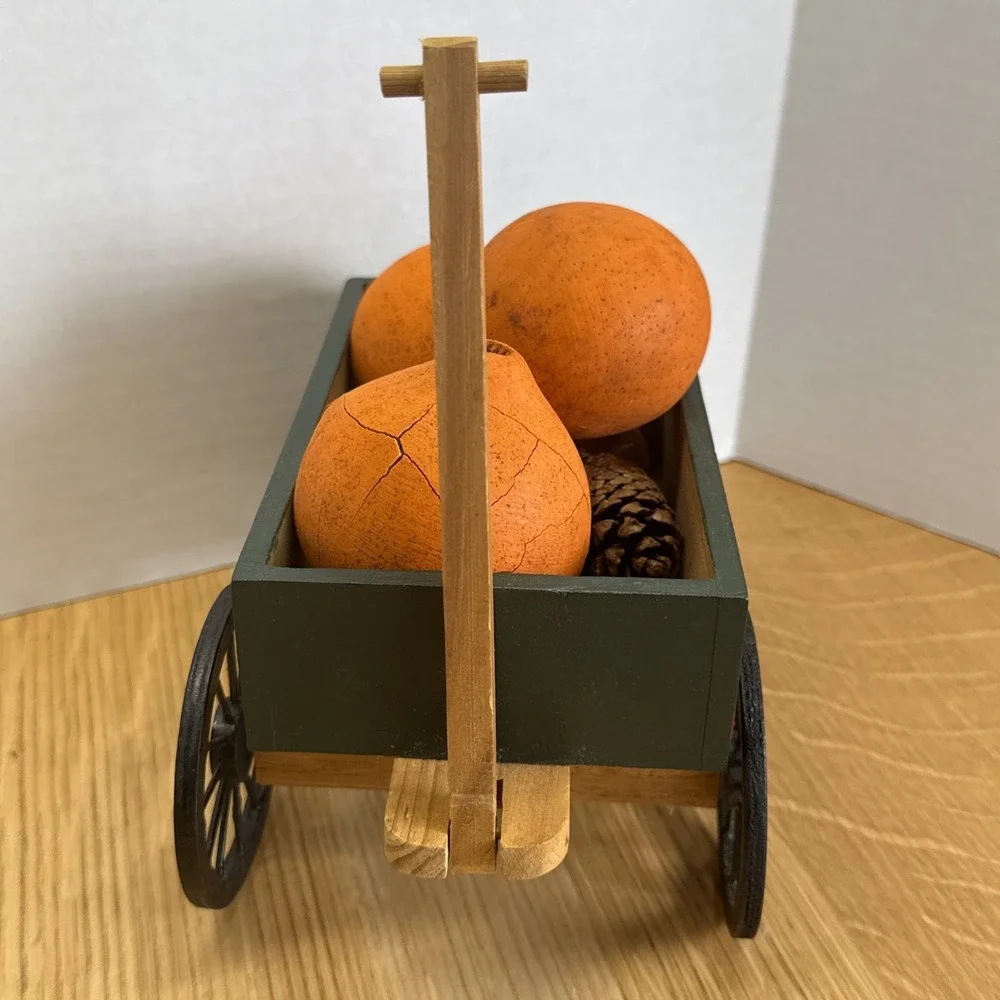 Rustic Country Produce Wagon Decor wooden produce farm